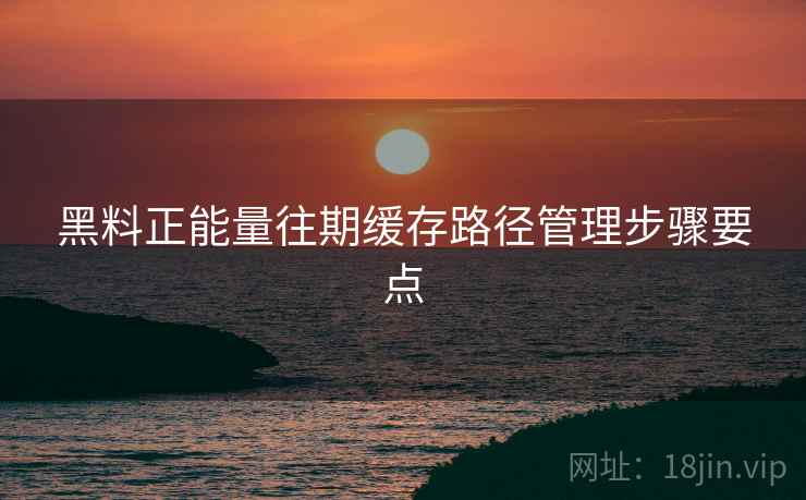 黑料正能量往期缓存路径管理步骤要点 黑料正能量往期缓存路径管理步骤要点