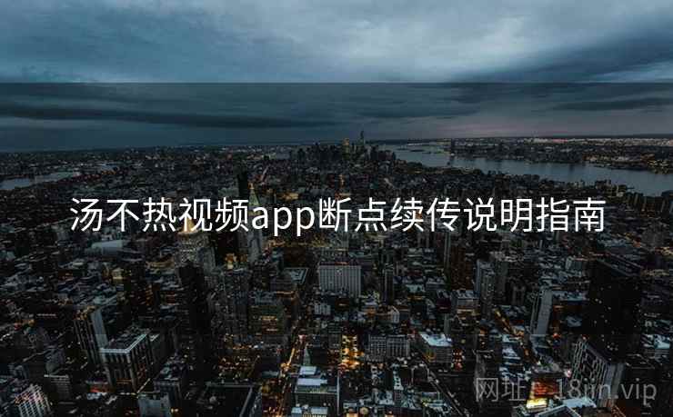 汤不热视频app断点续传说明指南